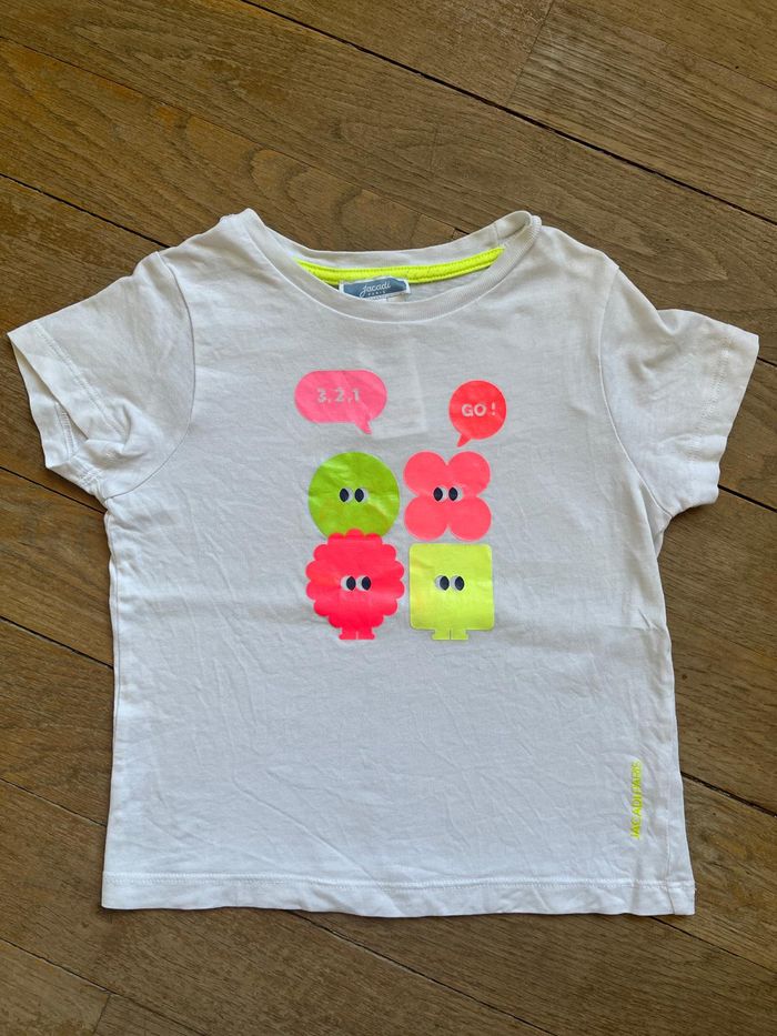 Tee-shirts blanc Jacadi 4 ans - photo numéro 2