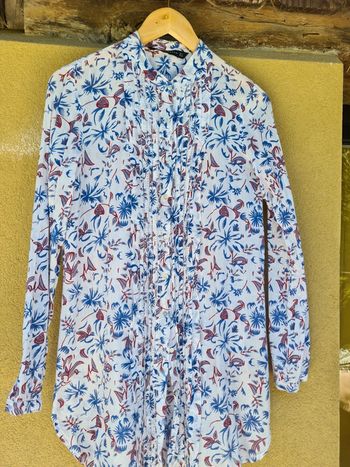 Chemise fine fleurie