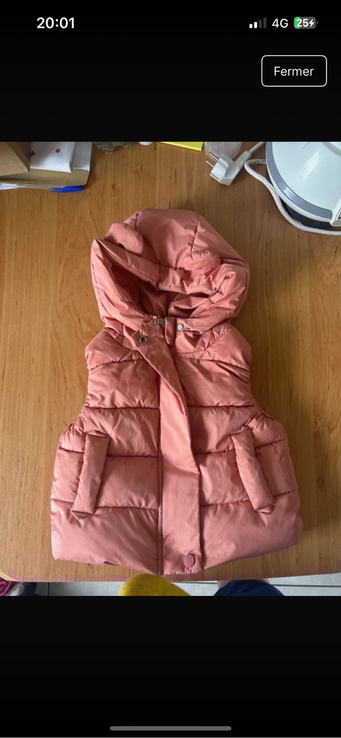 Manteau san manche fille