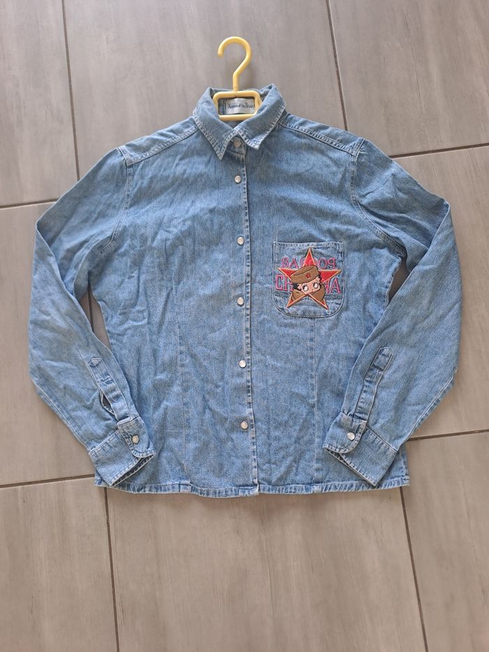 Chemise en jean Betty Boop Taille L