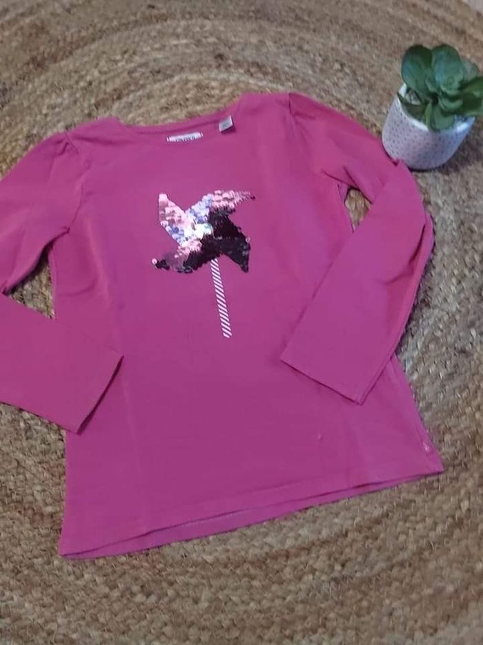 Maillot rose à sequin 8 ans okaidi