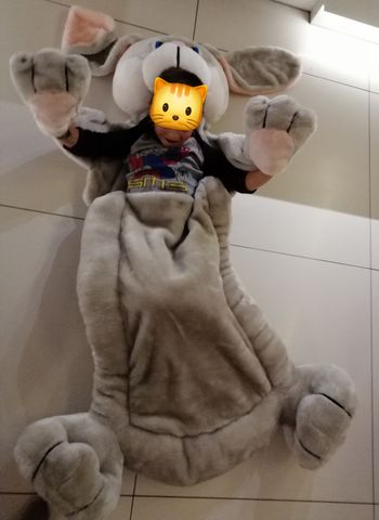 Grand sac de couchage / Peluche géante Lapin tout doux - Giochi Preziosi