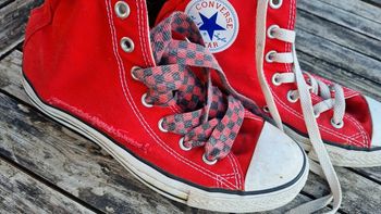 Converse hautes rouge 37.5 bon état