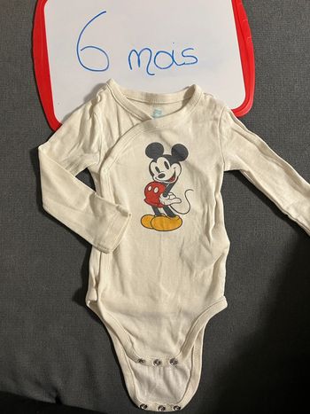 Body manches longues Mickey 6 mois