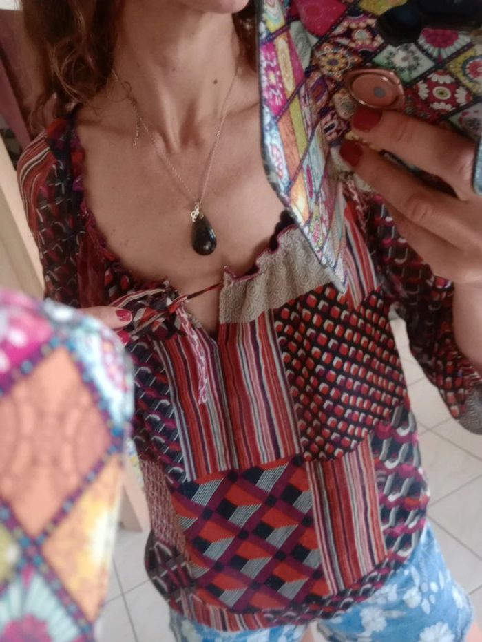 Blouse femme 42 multicolore c83 - photo numéro 8