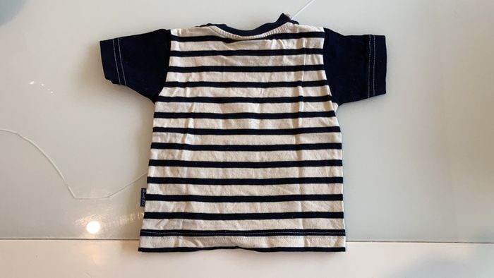 Tee-shirt coton blanc 6 mois - photo numéro 4