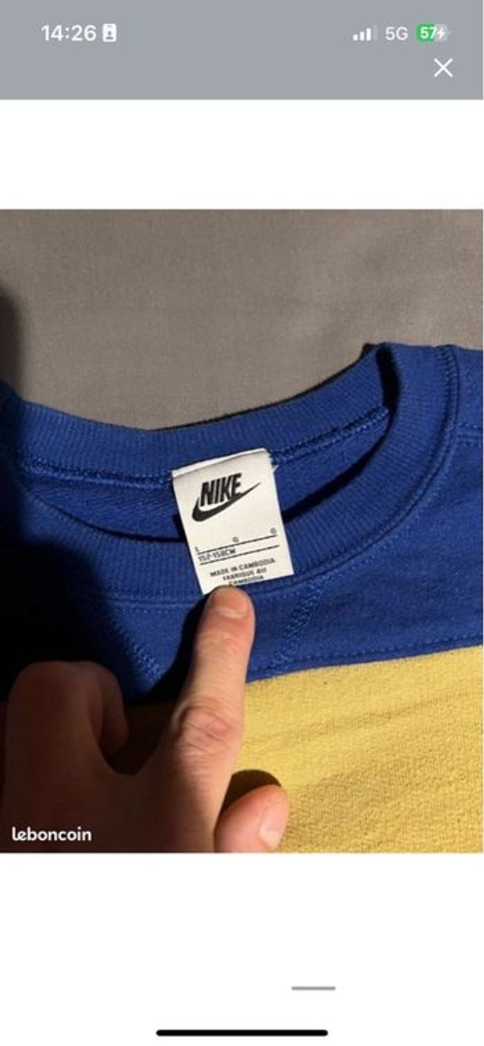 Sweat L custom américain officiel nike édition limitée rare - photo numéro 2