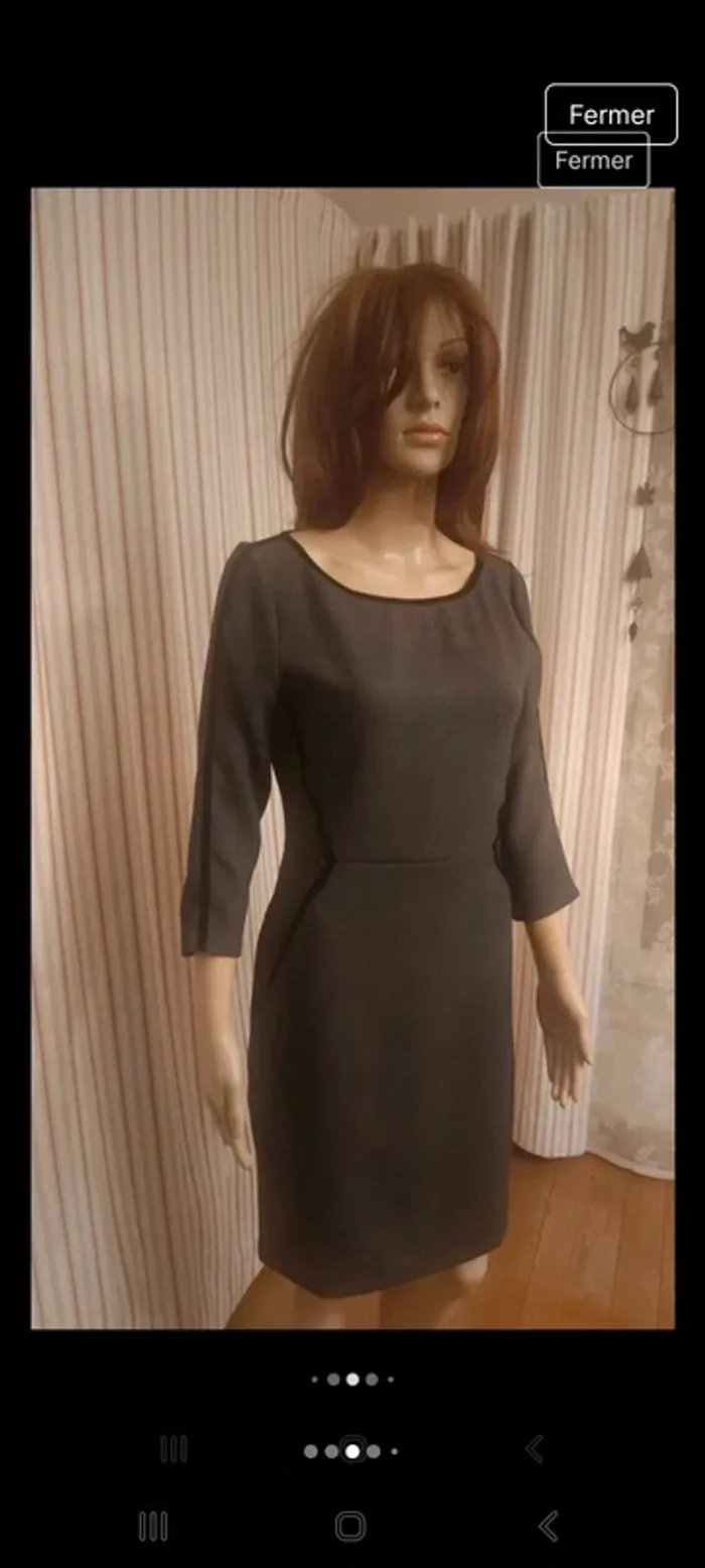 Magnifique Robe gris/noir Armani Exchange t S - photo numéro 3