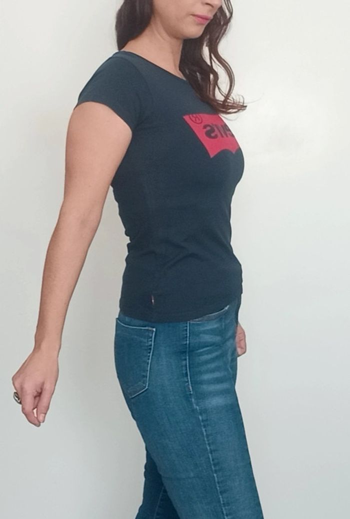 T-shirt marine classique levi's taille 14 ans - photo numéro 2