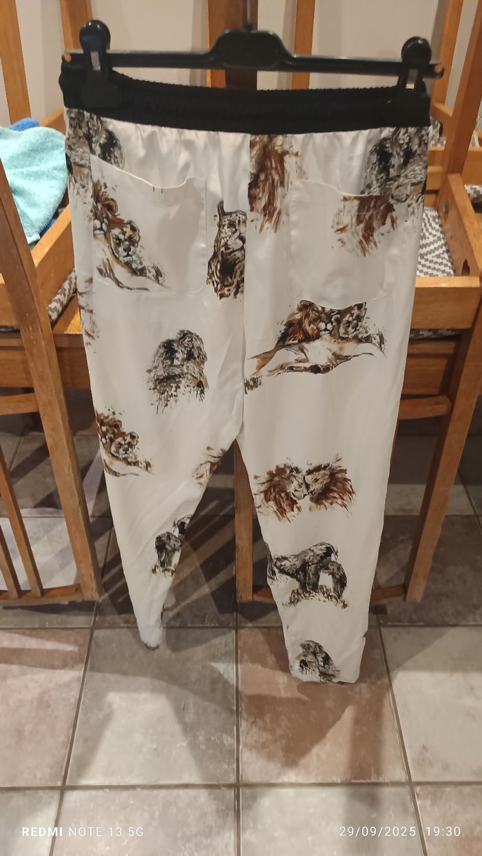 Pantalon en soie Pinko motifs  animaliers - photo numéro 4