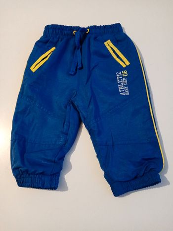 Jogging bleu/jaune T 6 mois
