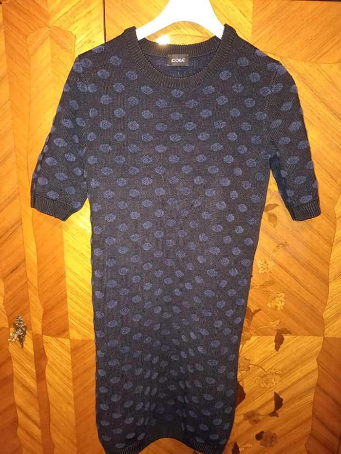Robe pull noire et marine Kookaï T1