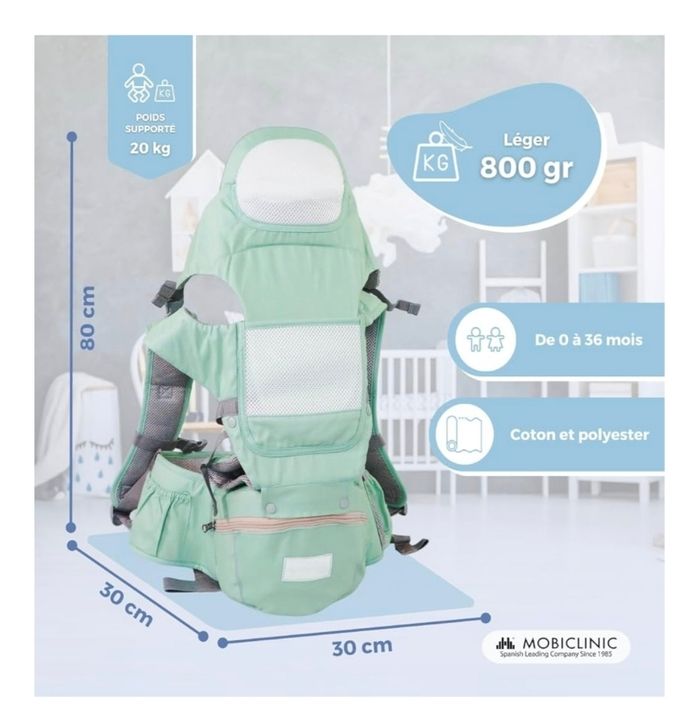 Porte bébé/enfant de 0-20 kg - photo numéro 3