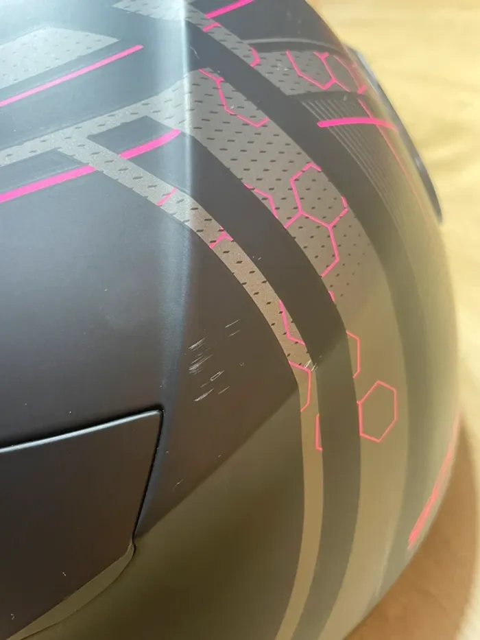 Casque moto femme Scorpion Exo 510 Air – Taille XS – Noir/Rose – Excellent état - photo numéro 2