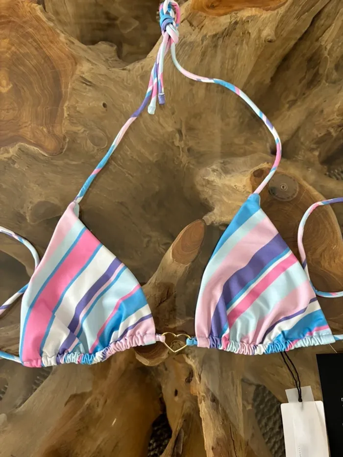 Haut de maillot de bain NA-KD rayures - photo numéro 2