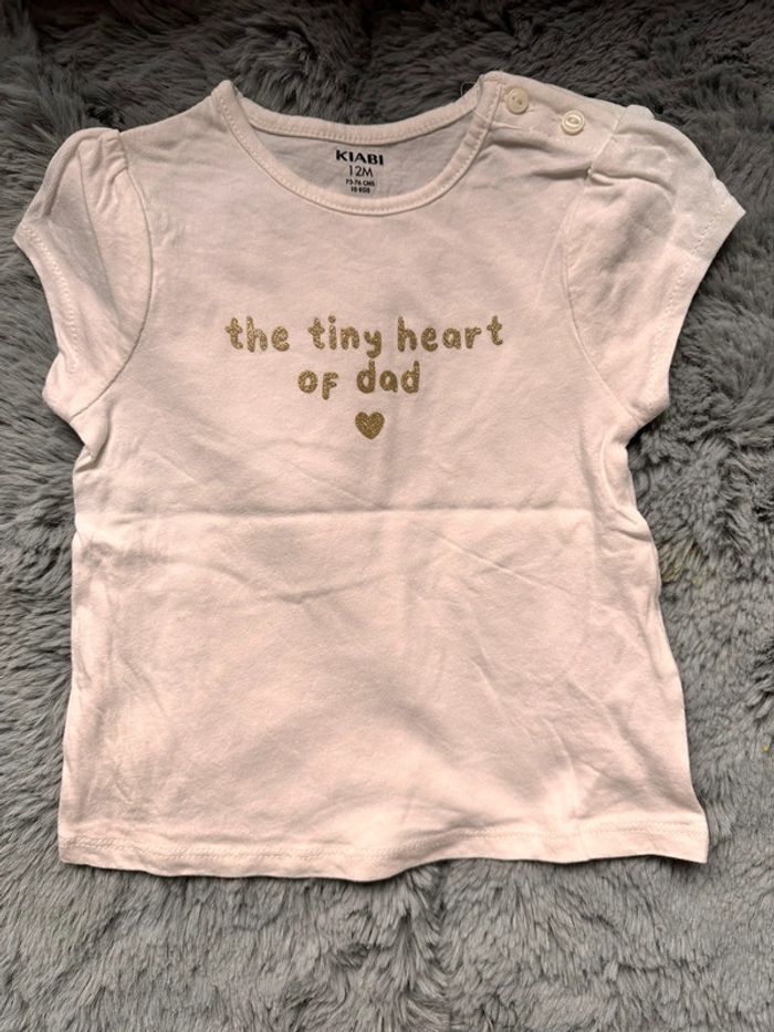 Lot 2 t-shirt 12 mois neuf