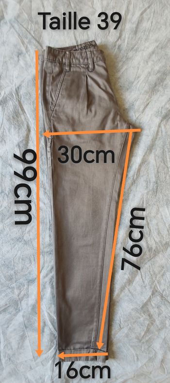 Chino gris marron Freeman T Porter Taille 39