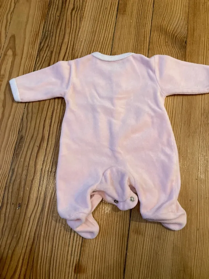 Pyjama velours rose naissance - photo numéro 4
