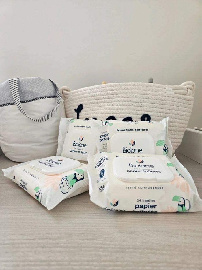 Lot paquets lingettes Biolane