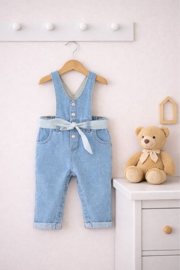 Salopette en jeans Kiabi  Taille 9 mois  Très bon état