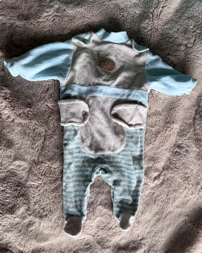 Pyjama velours 1 mois