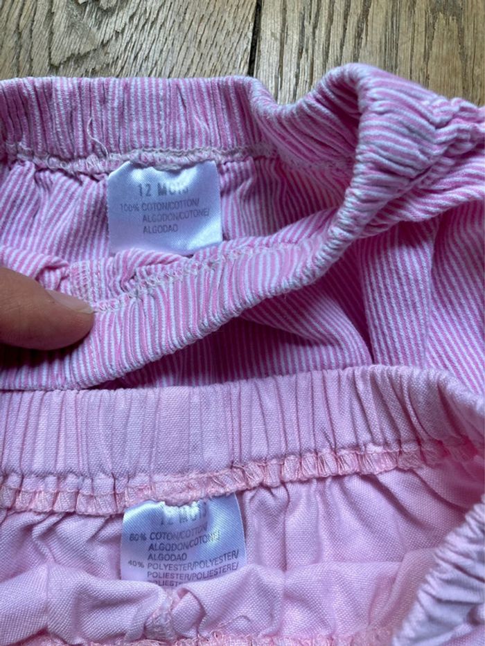 Lot 3 bloomers / shorts roses 12 mois Orchestra - photo numéro 6