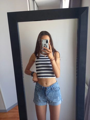 Short en jean taille 34 h&m