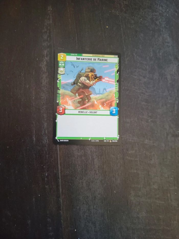 Carte Star Wars Unlimited Infanterie de Marine