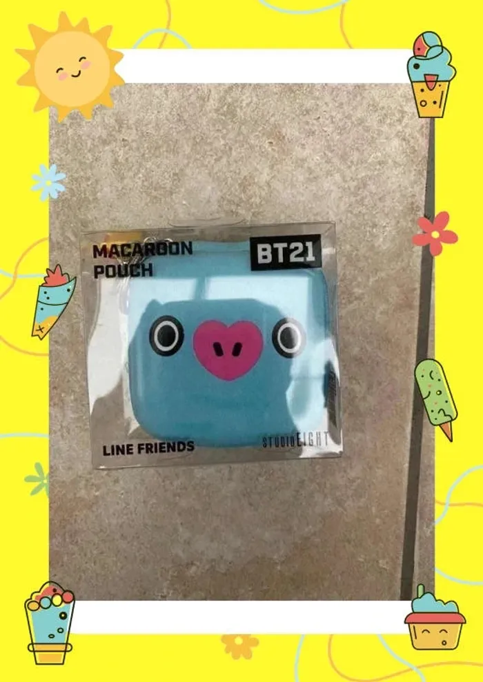 Macaron pouch Mang BT21 porte monnaie