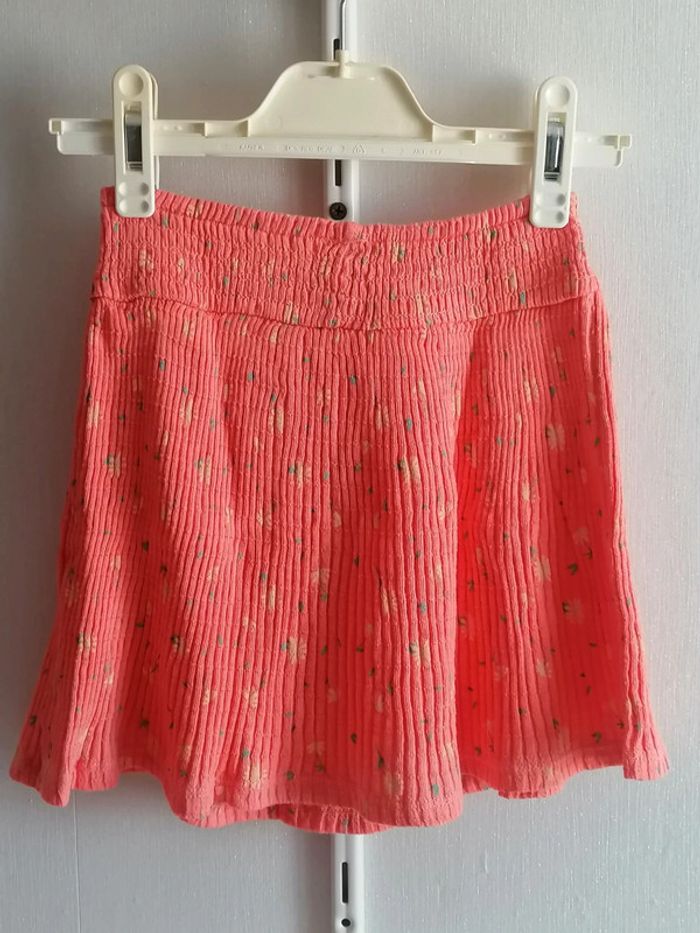 Jupe printemps été abricot fleuri 6ans 114.119cm - photo numéro 5