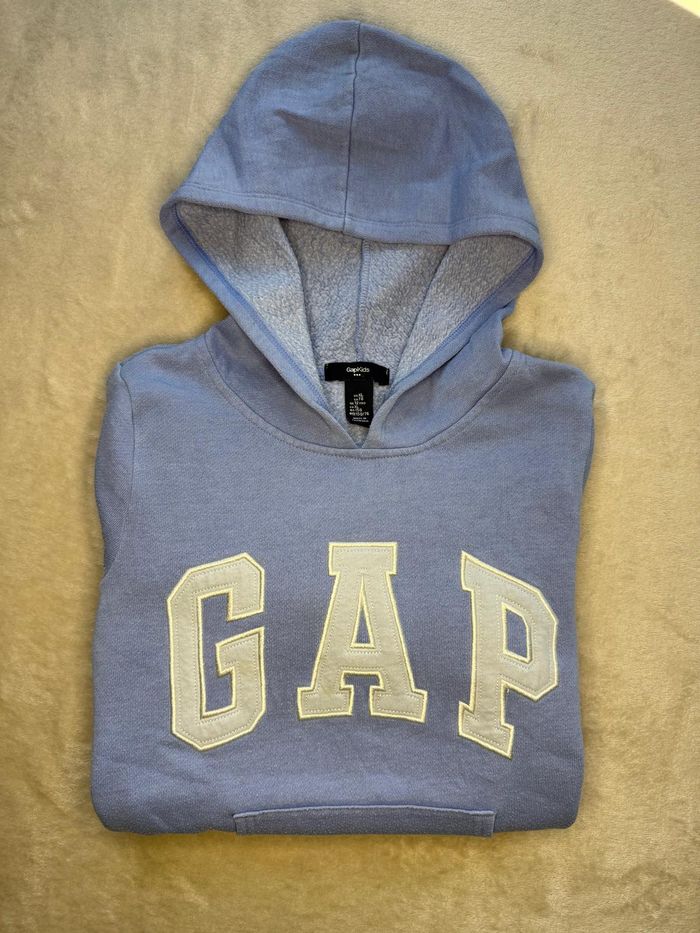 Sweat à capuche GAP Kids -Bleu Ciel-12 ans - photo numéro 3