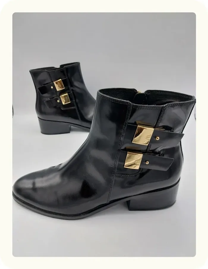 Bottines boots vernies femme What for
