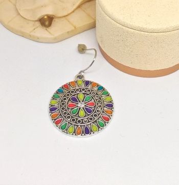 Boucles d'oreilles pendantes ronde