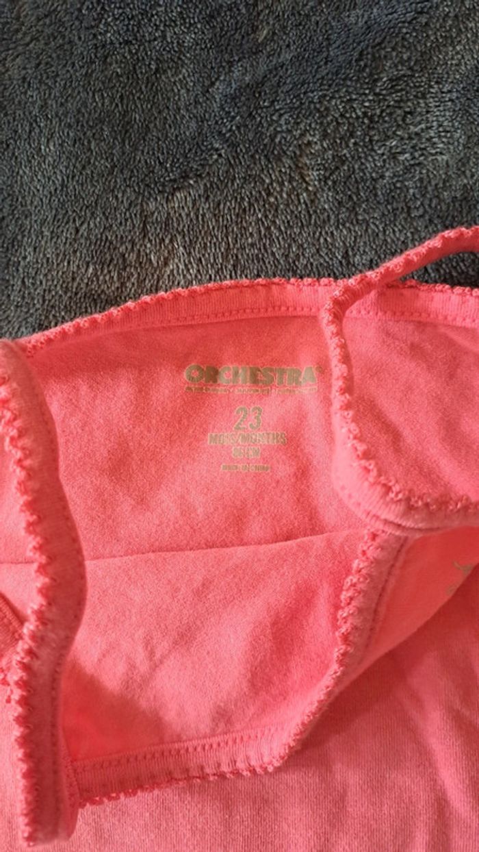💚Body débardeur rose bébé fille – Taille 23 mois - photo numéro 2