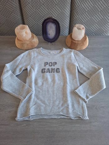 Pull en laine gris clair orchestra 10 ans