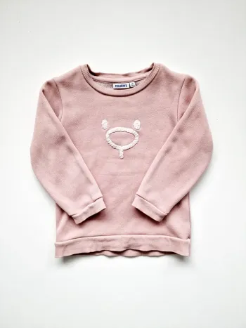 Noukie's - Pull doublé polaire, manches longues, col rond - Rose (3 ans)