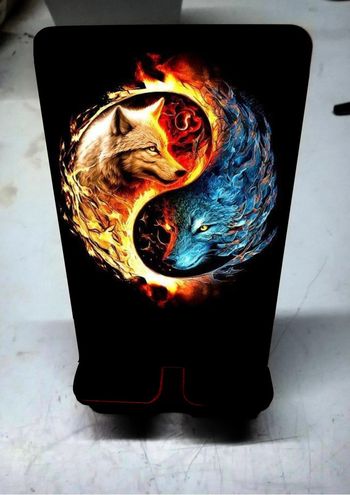 support téléphone motif ying yang neuf