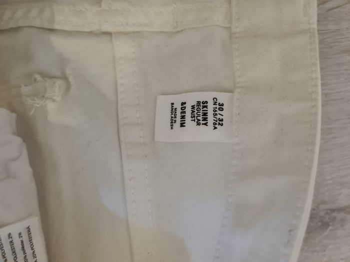 Pantalon jean blanc - photo numéro 4