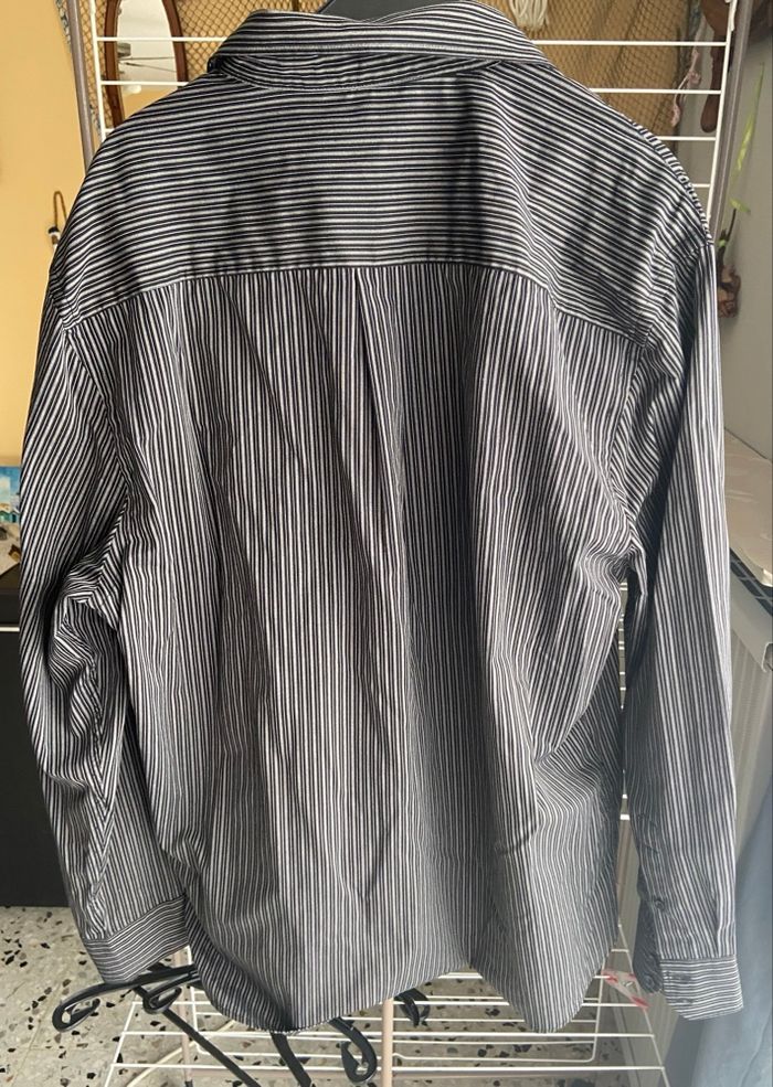 Chemise noir rayé gris - photo numéro 3