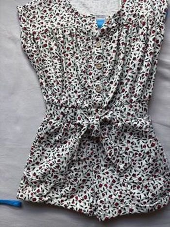 Combi short  fleuri 2/3ans tape à l’œil 