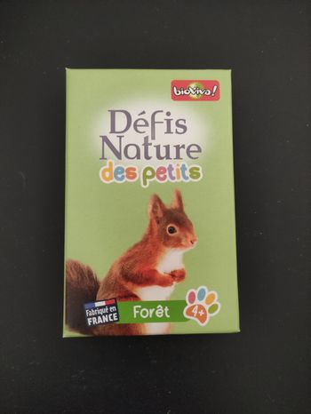Jeux de cartes défi nature des petits