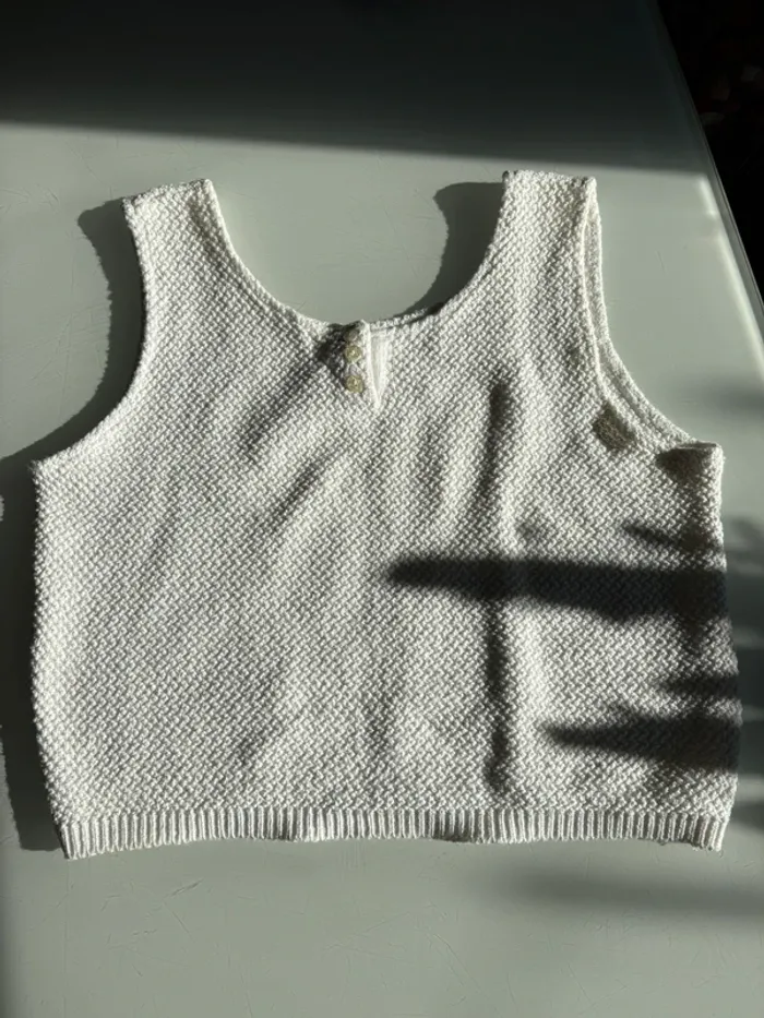 Débardeur court en maille