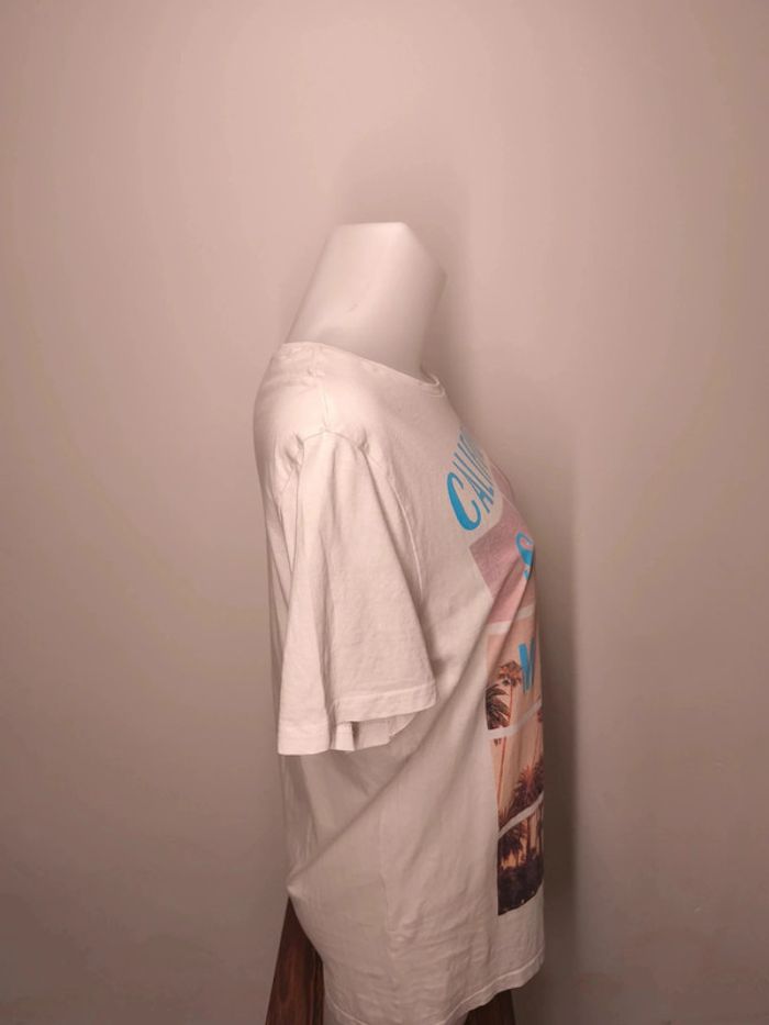T-shirt Clockhouse Femme Taille L Blanc - photo numéro 3