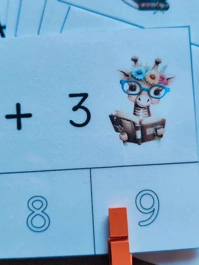 20 cartes à pince additions - photo numéro 4