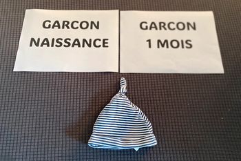Bonnet naissance 1 mois