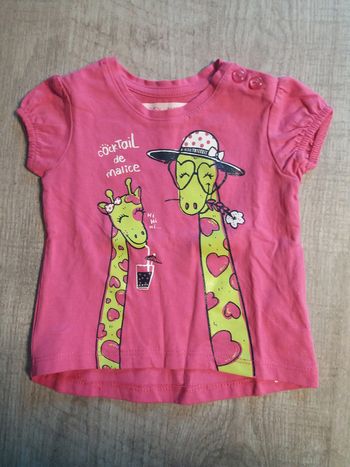 Tee shirt bébé fille 3 mois