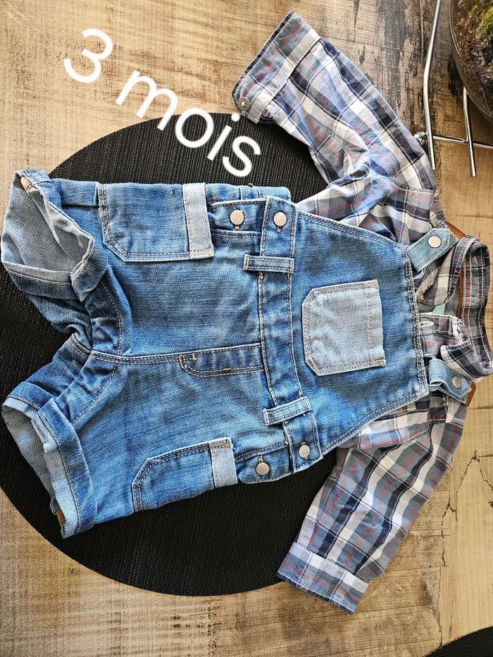 Lot de 7 salopettes 3 mois