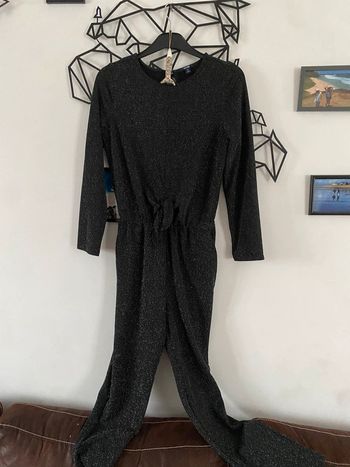 Combinaison fête noir argenté 14 ans kiabi