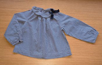 Blouse à col carreaux vichy Jacadi 18 mois