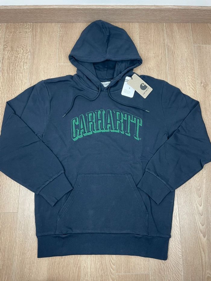 Sweat Script Carhartt Neuf Bleu marine